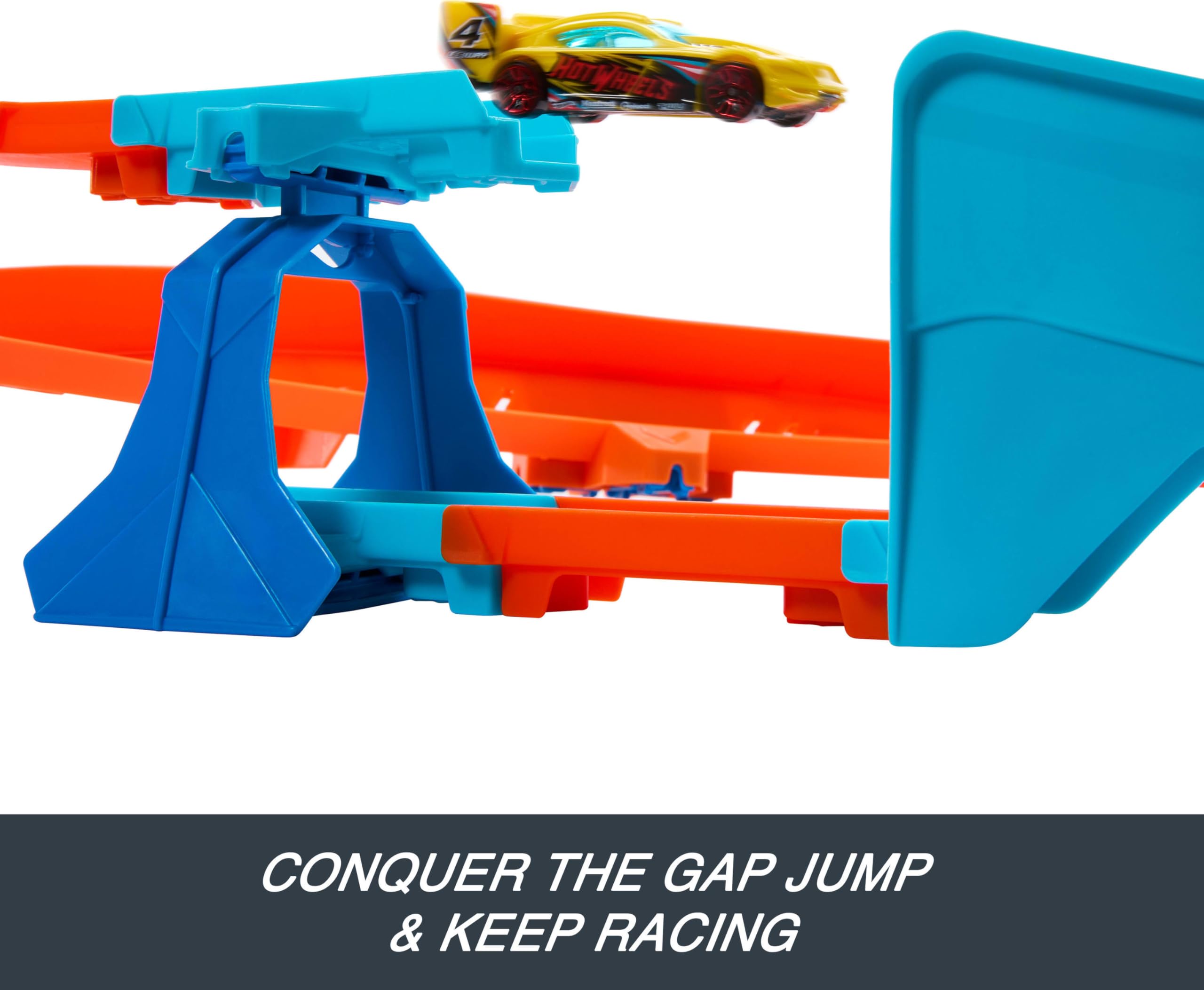 Hot Wheels Boosted Jump Speedway - Deluxe Building Set with Motorized Booster, 5+ Years 9