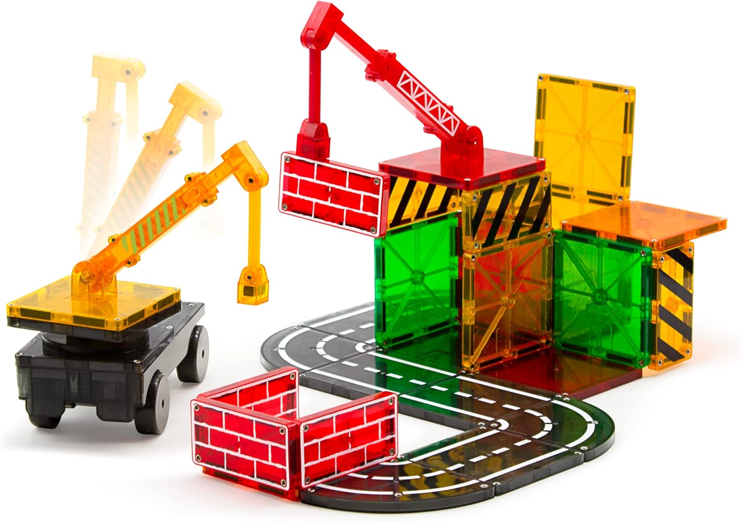 Magna-Tiles Builder 32-Piece Set - Magnetic Building Tiles for Kids 3+ 4