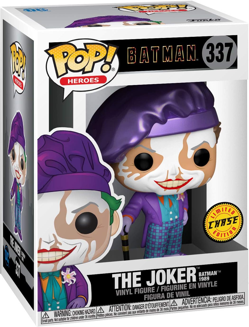 Funko Pop! Heroes: Batman 1989 - Joker with Hat Vinyl Figure (47709) Chase Variant 2