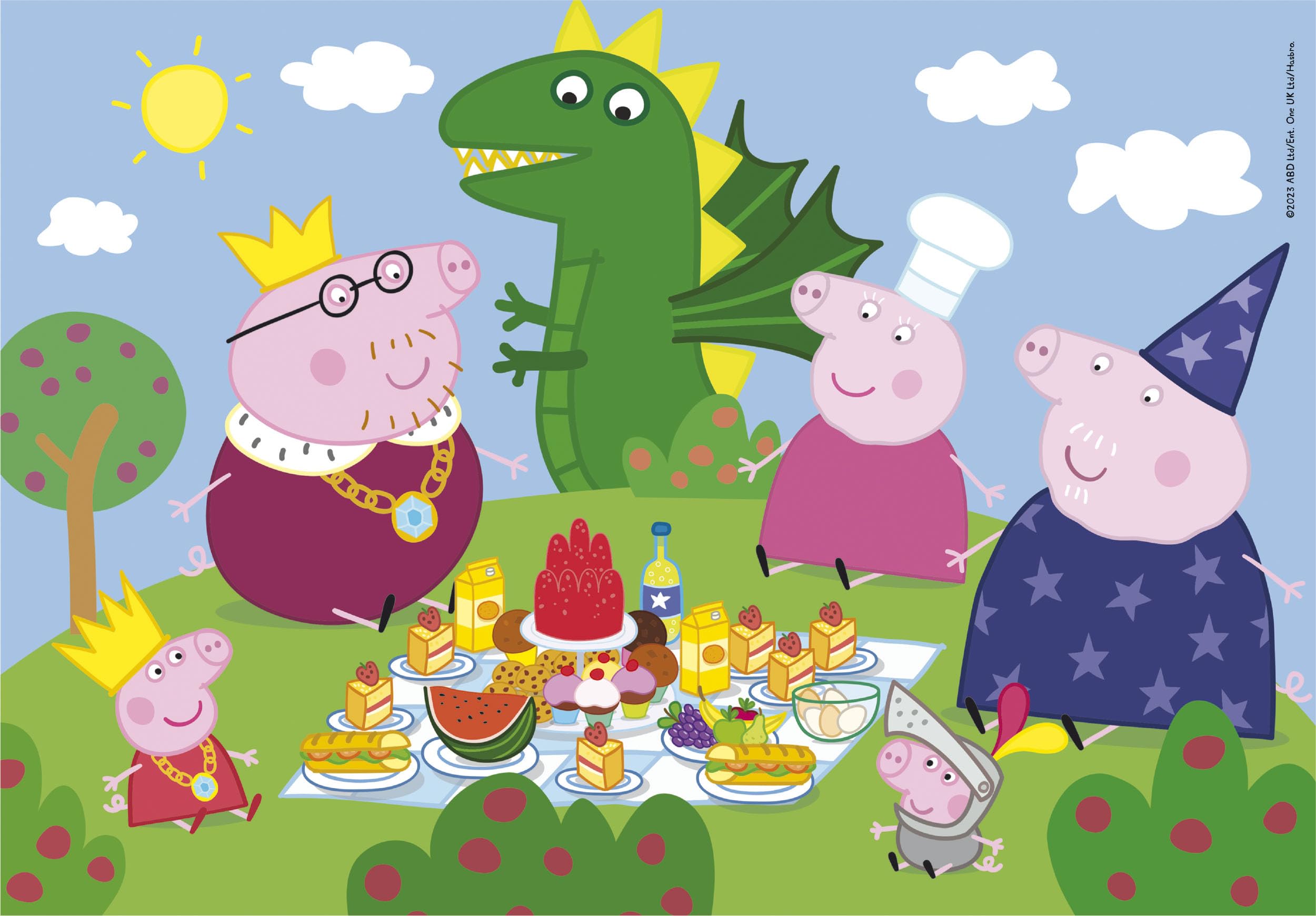 Clementoni Supercolor Peppa Pig Jigsaw Puzzle - 60 Pieces for Children | 33.5 x 23.5 cm