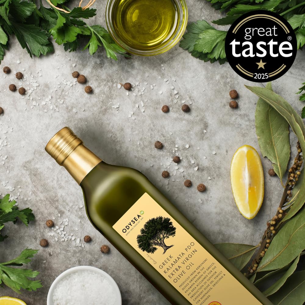 Odysea PDO Kalamata Extra Virgin Olive Oil, Cold Pressed, Glass Bottle (500ml) 7