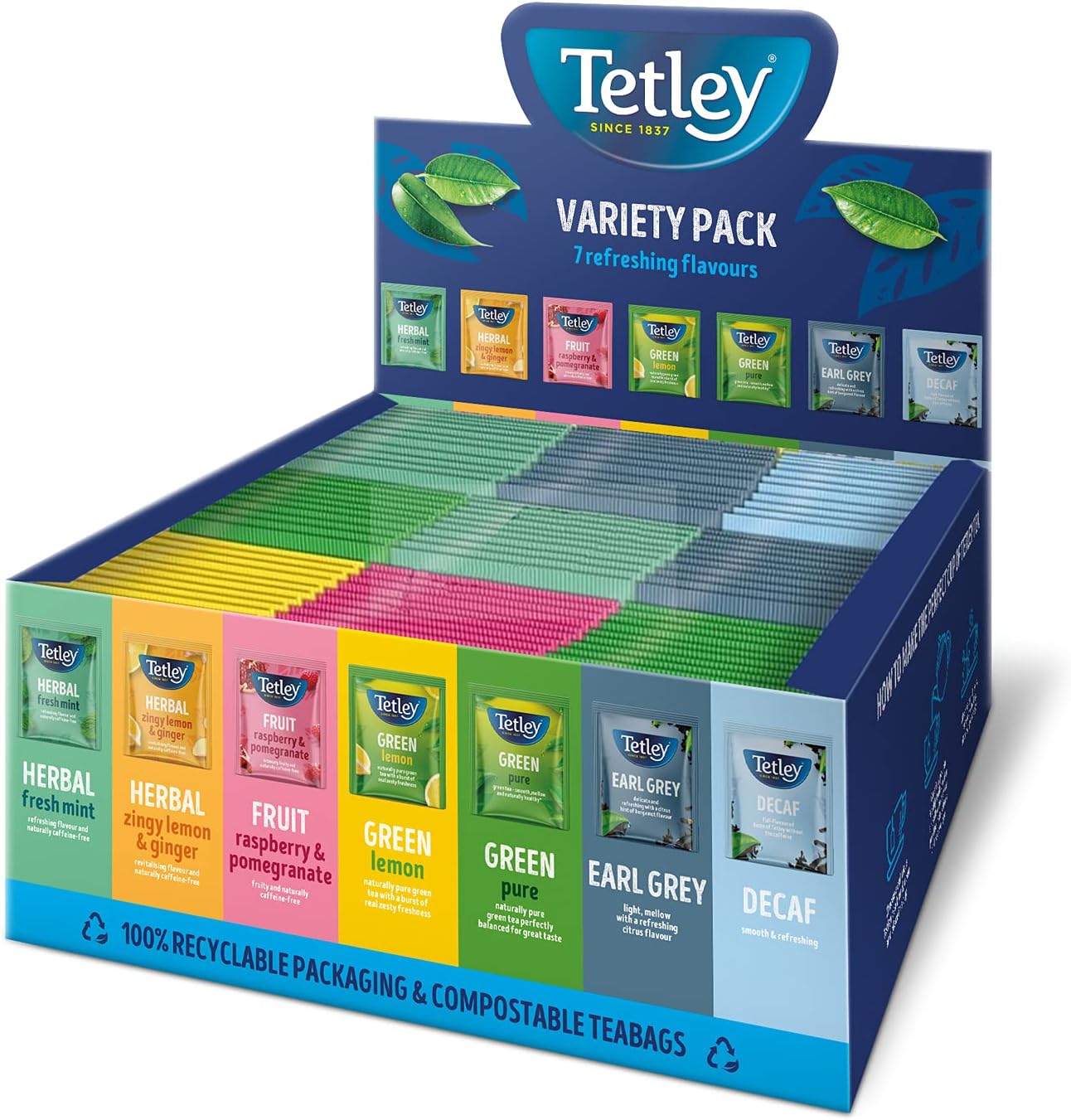 Tetley Enveloped Variety Pack 90 Tea Envelopes