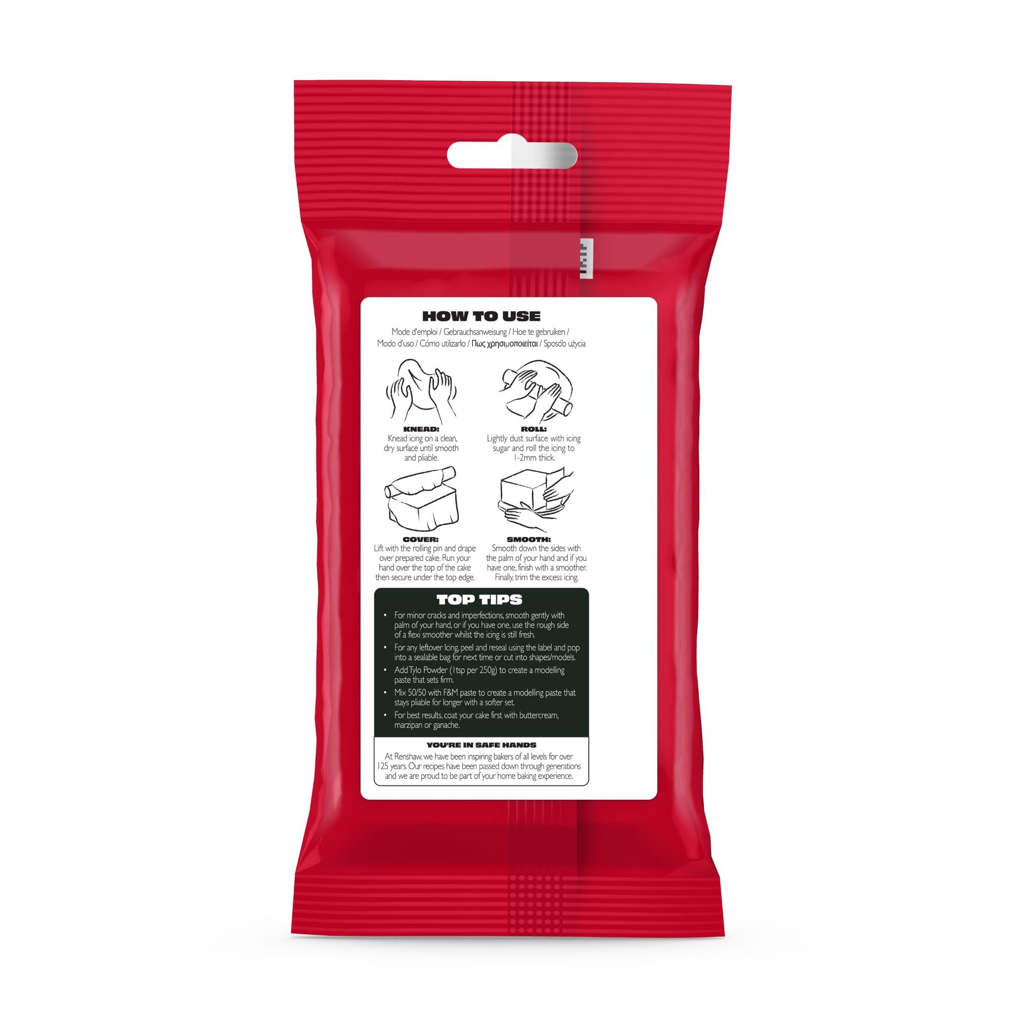Renshaw Black Extra Stretch Fondant Icing - Ready to Roll for Cakes | 250 g 3