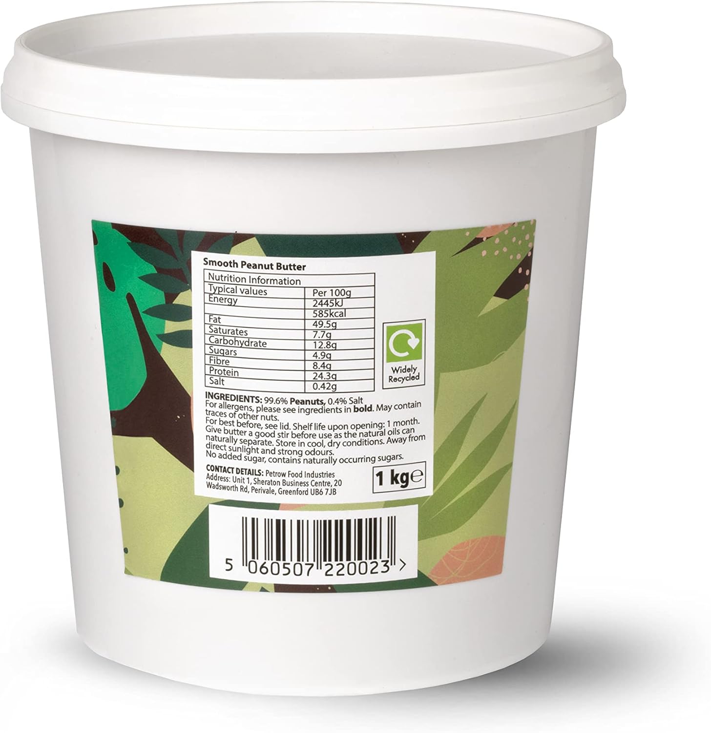 Legend Smooth Peanut Butter (1kg Jar), 100%