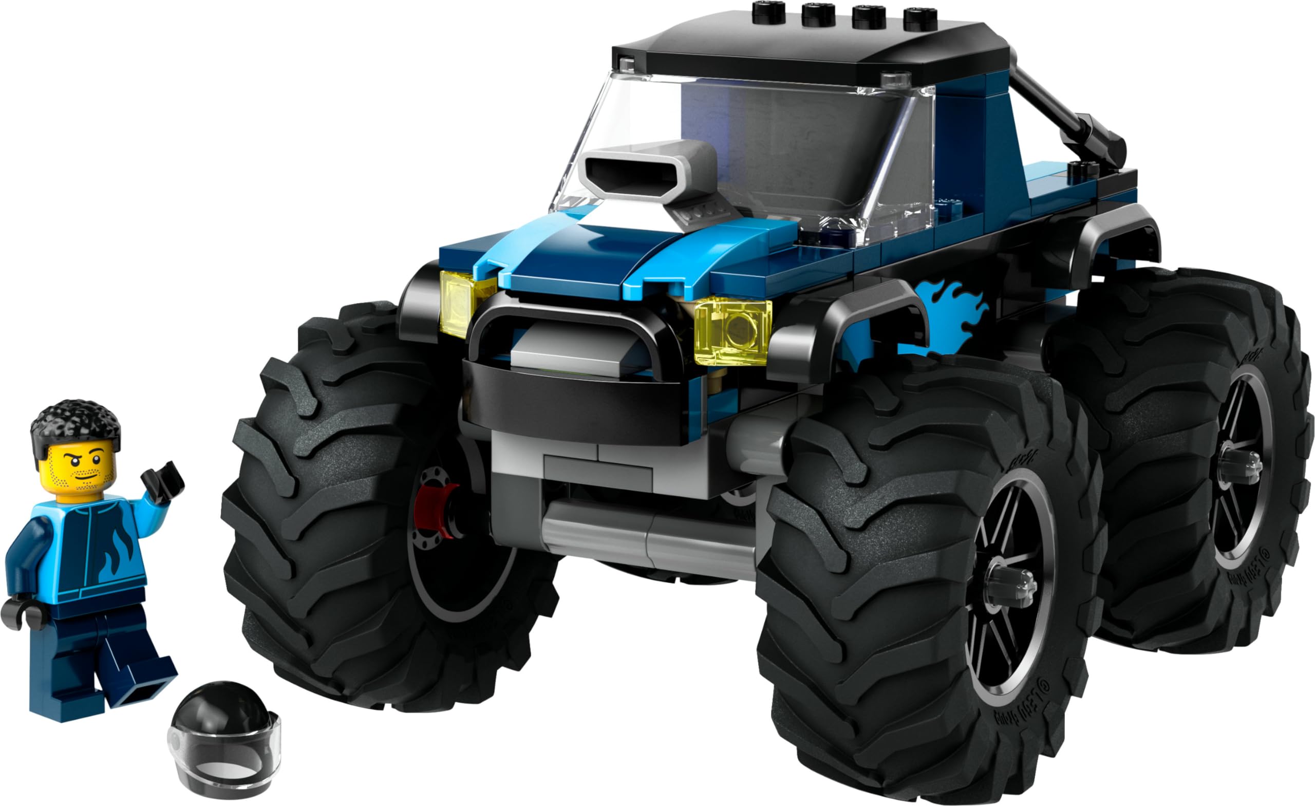 LEGO City Blue Monster Truck 60402 - Building Set with Driver Minifigure for Ages 5+ 4