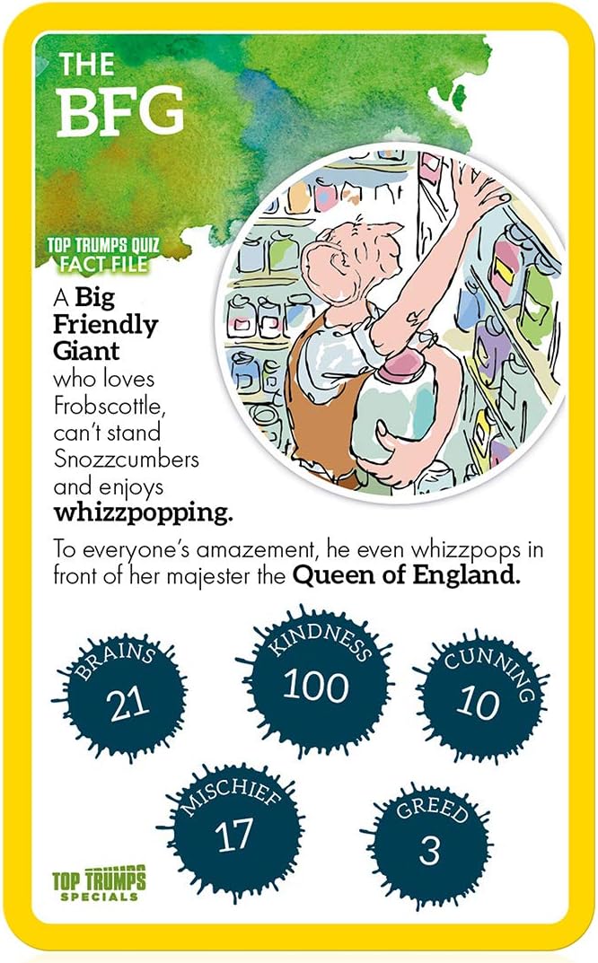 Top Trumps Roald Dahl Vol.1 Specials Kartenspiel 3