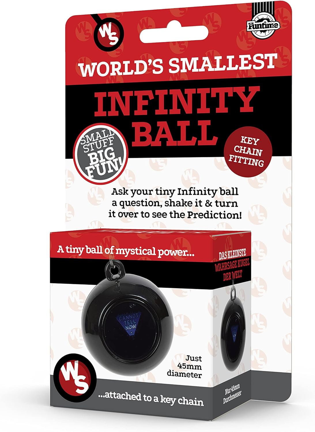 World's Smallest Infinity Ball Miniature - Magic Answer Toy for Kids, Black 3