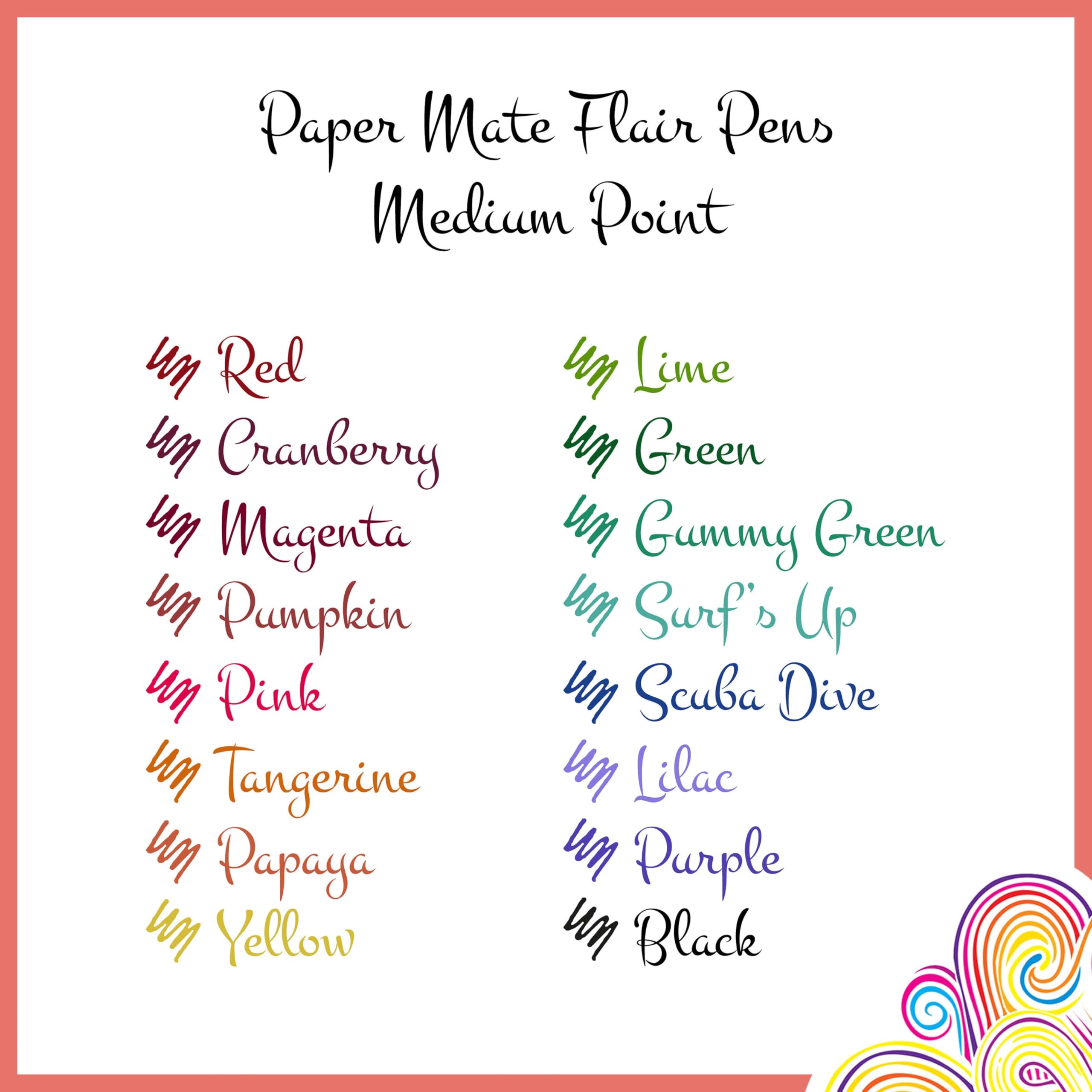 Paper Mate Flair Felt Tip Pens - Medium Point 0.7 mm Assorted Retro Colouring Pens, 16 Count