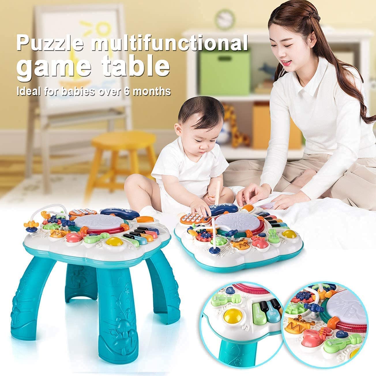 Baby Activity Table 11-in-1 Musical Learning Center - Educational Toy for 6 Months to 8 Years 4