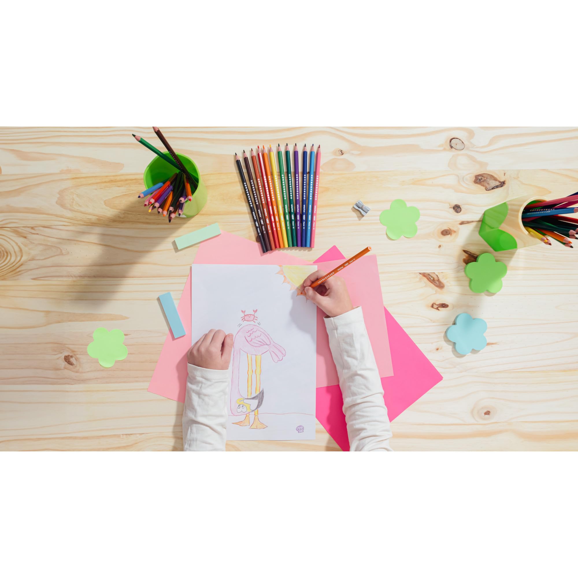 BIC Kids Evolution Coloured Pencils - Wood-Free, Durable Art Supplies for Kids 4