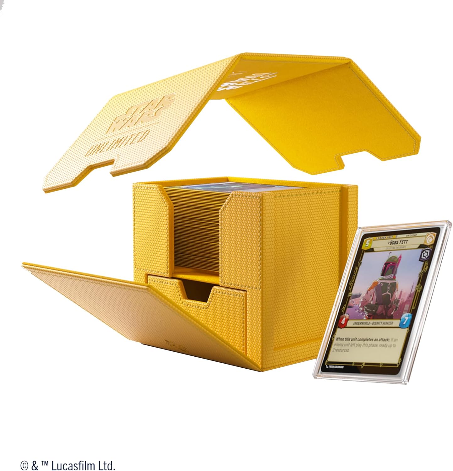 Gamegenic Star Wars Unlimited Deck Pod - Yellow - Trading Card Game Accessory