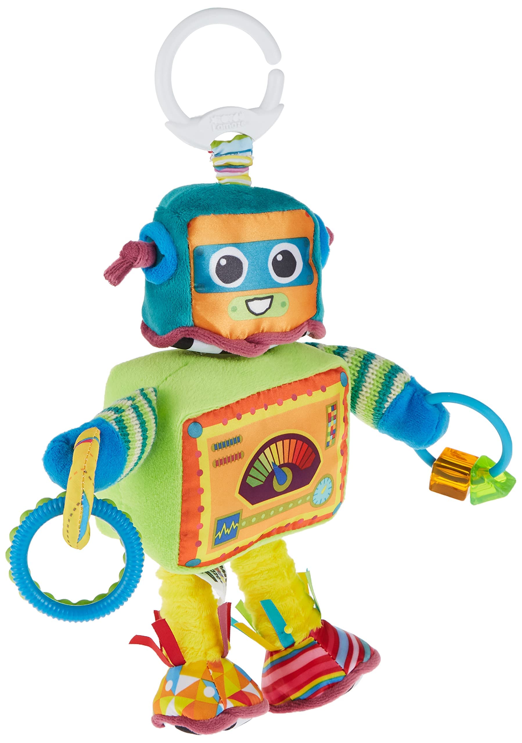 Lamaze Rusty the Robot - Sensory Toy for Babies 0-6 Months with Twistable Head & Clip 6