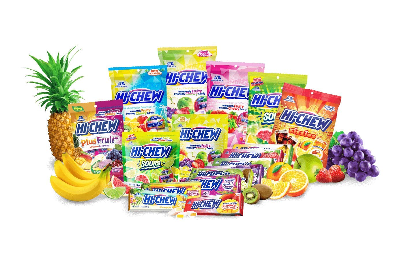 Morinaga Hi-Chew Grape 50g Chewy Fruit Candy - Rich Grape Flavor with Long-Lasting Taste 12