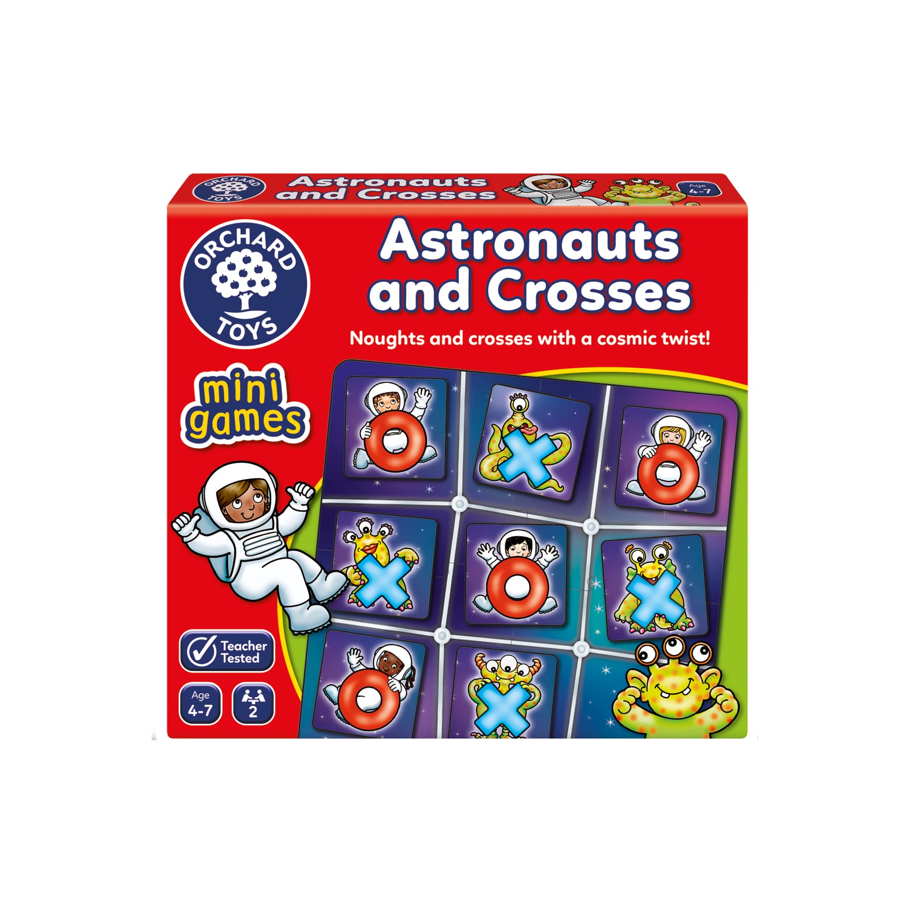 Orchard Toys Astronauts and Crosses Mini Travel Game