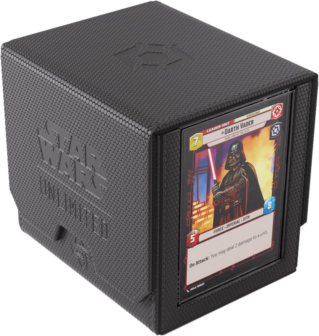 Gamegenic Star Wars Unlimited Deck Pod - Black Card Game Accessory