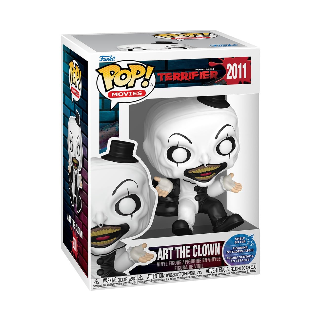Funko Art the Clown (Sitting) - Terrifier Chibi Vinyl Figure | 3.75 Inch