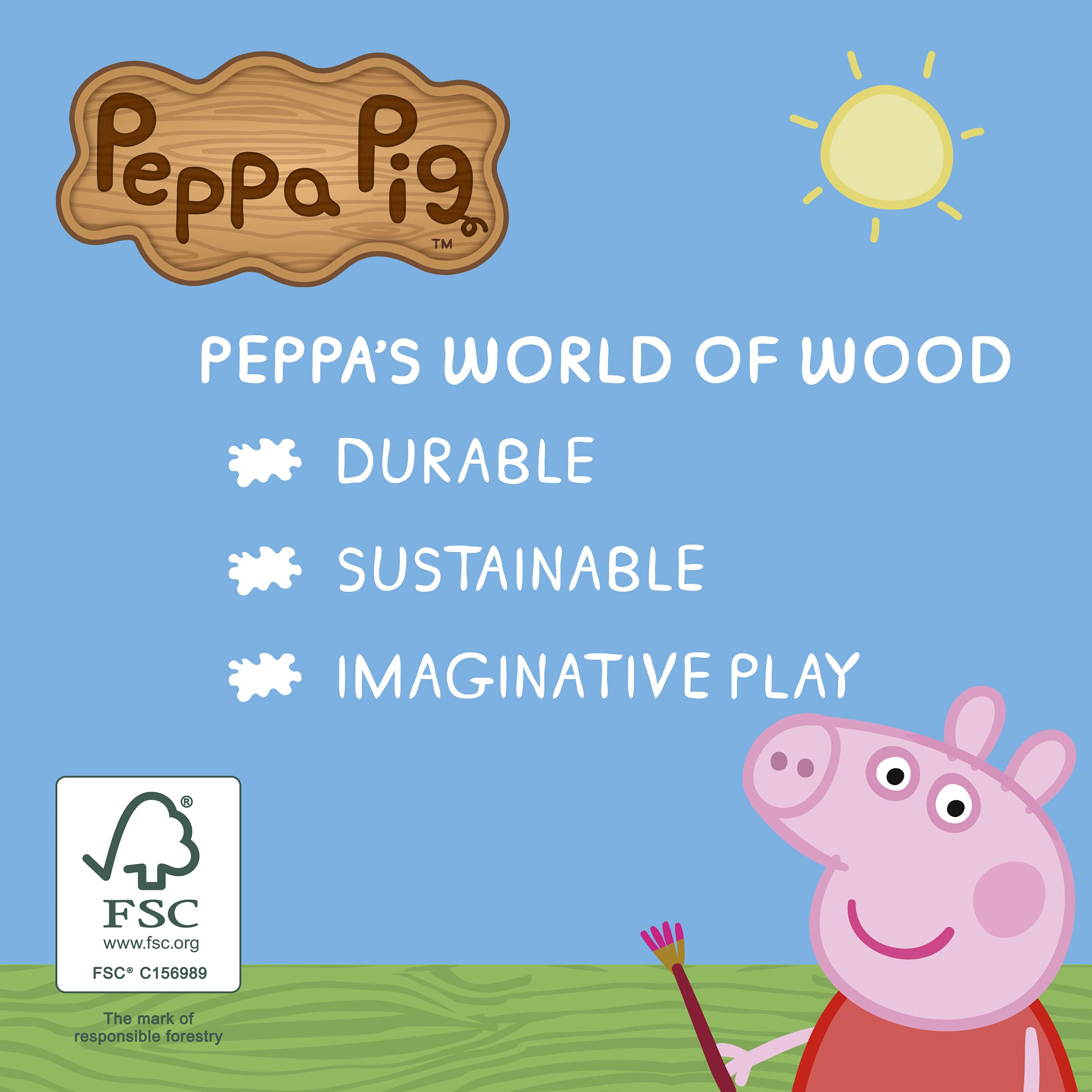 Peppa Pig Gioca e Disegna Cavalletto in Legno 4