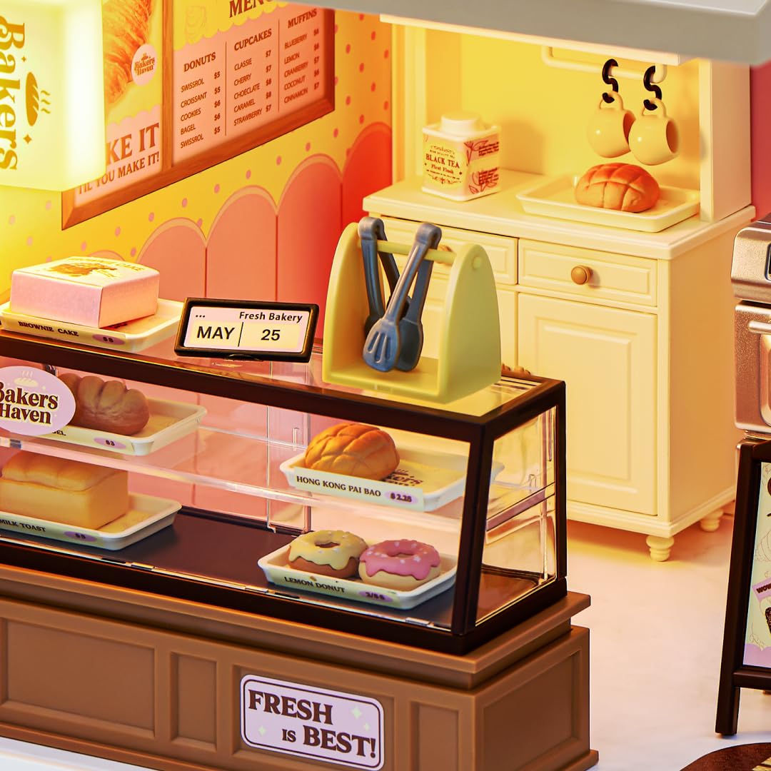 Mini Brands Spaces Bakers Haven - Build Your Own Mini World | Plastic | Ages 3+ 5