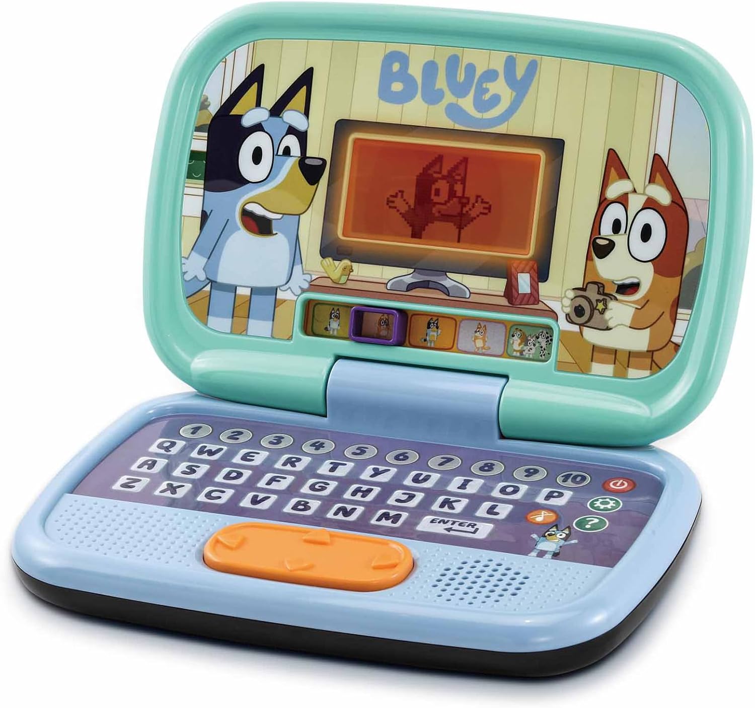 VTech Bluey Game Time Laptop - Interactive Learning Laptop for Preschoolers 3-6 Years