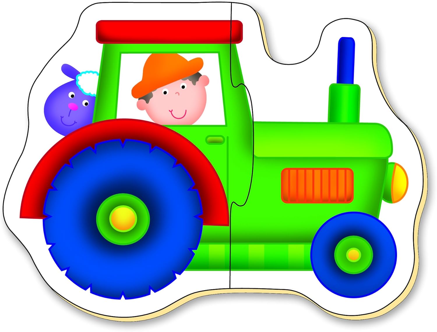 Galt Toys Baby Puzzles - Transport 2-Piece Jigsaw Set for Toddlers 18 Months+ 4