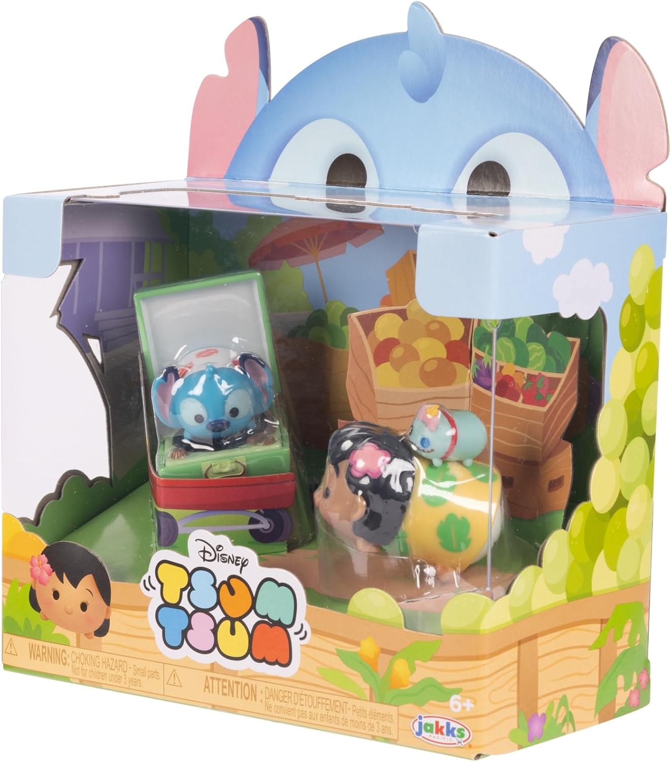 Disney Tsum Tsum Lilo & Stitch Story Moment Set - 4 Figures with Accessory in Window Box 8