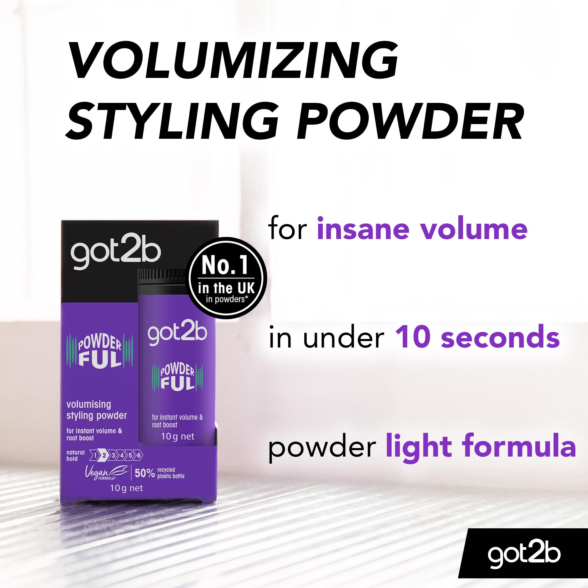 Got2B POWDERful Volumising Styling Powder (10 g) - Vegan Formula for Instant Volume & Root Boost 7