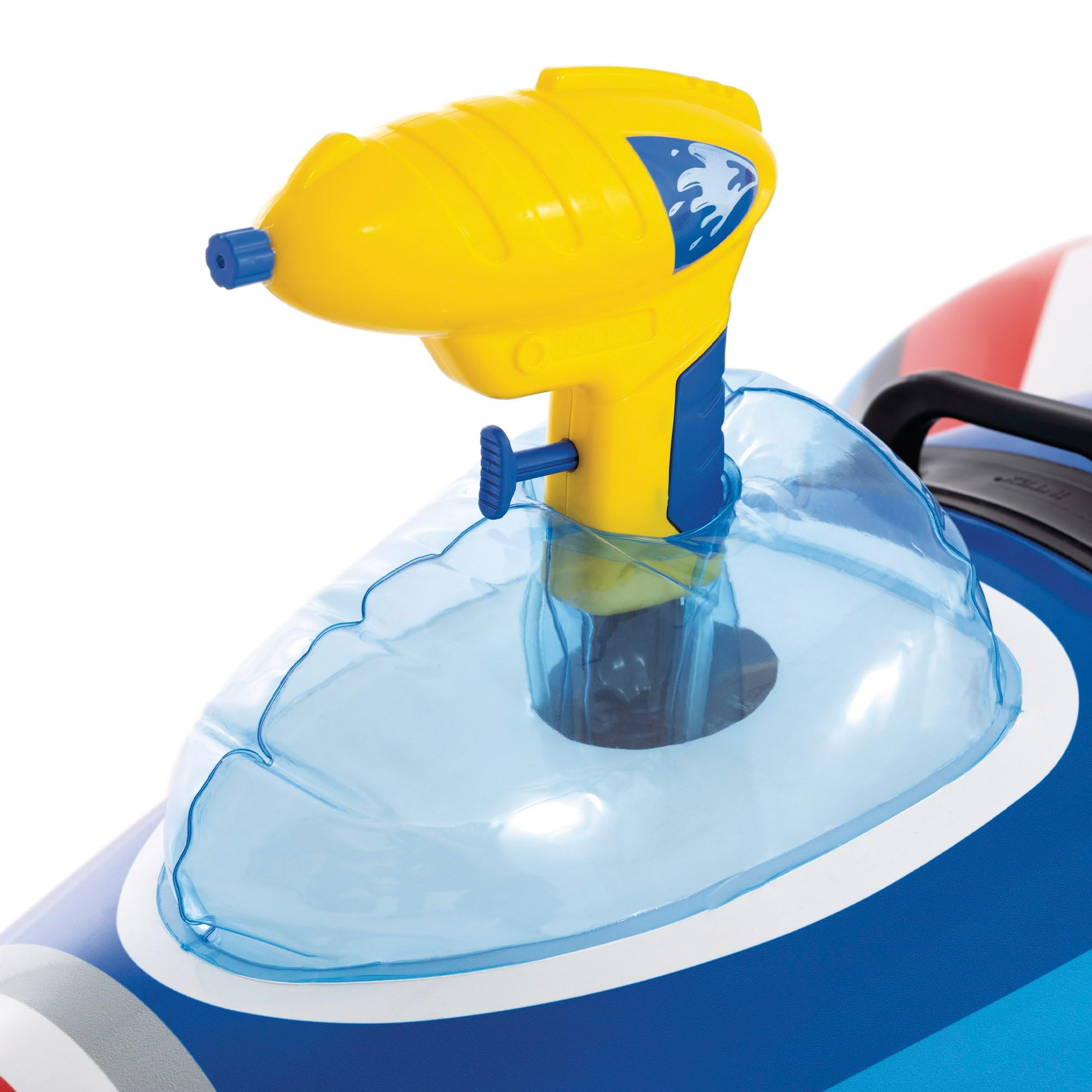 Intex Jet Fighter Ride-On Pool Float with Water Gun | Inflated 112 x 91 x 41cm | Ages 3+ 6
