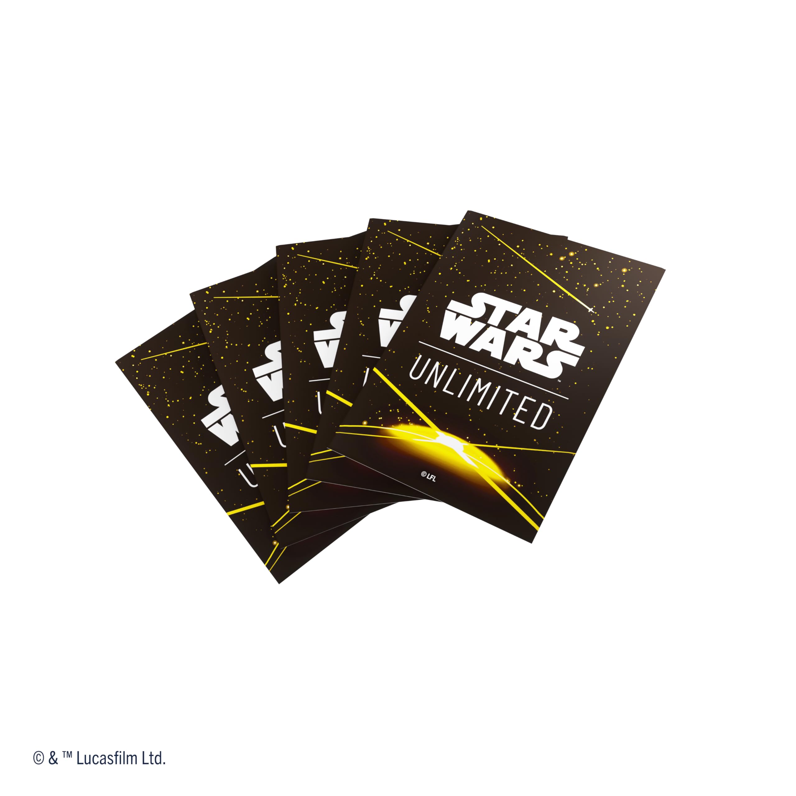 Gamegenic Star Wars: Unlimited Premium Art Sleeves - Yellow Card Back 3