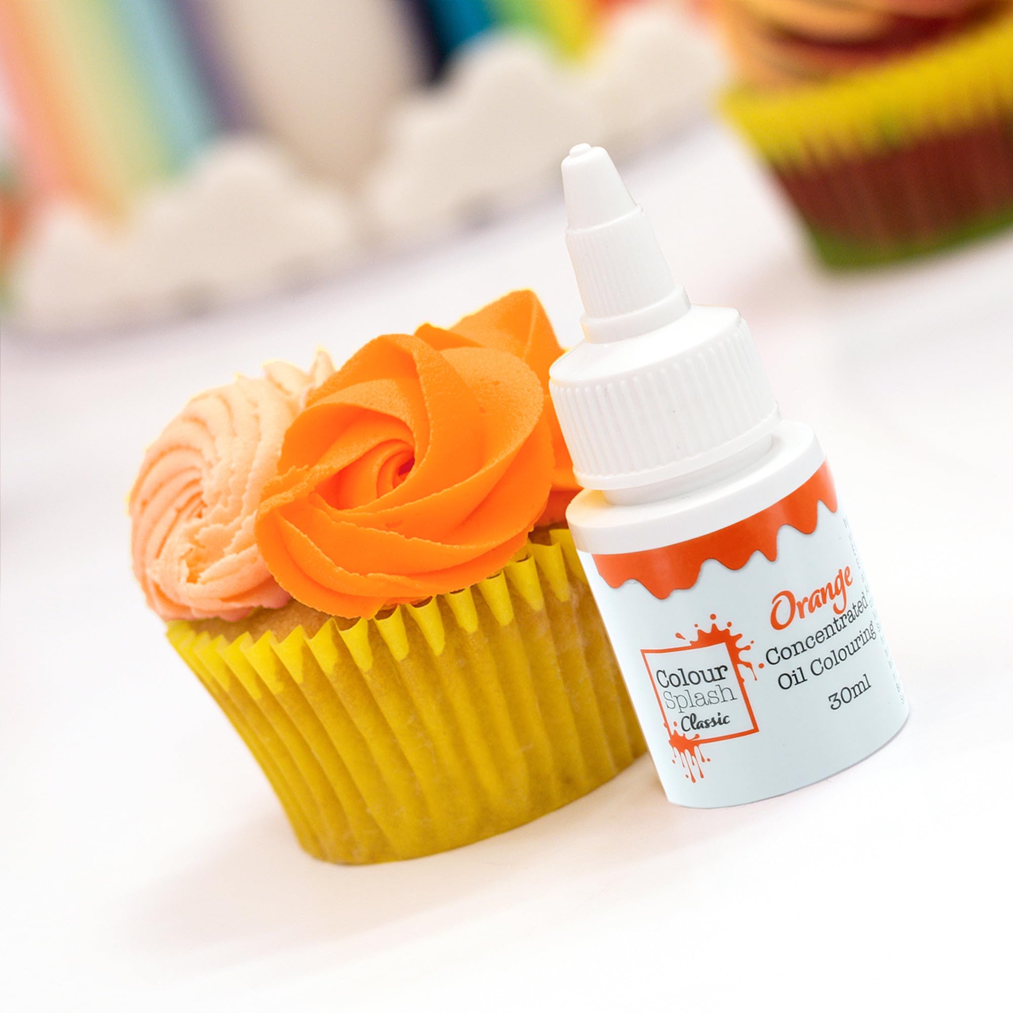 Colour Splash - Oil Based Food Colour Orange | Vibrant Edible Colouring for Baking, 30ml 4