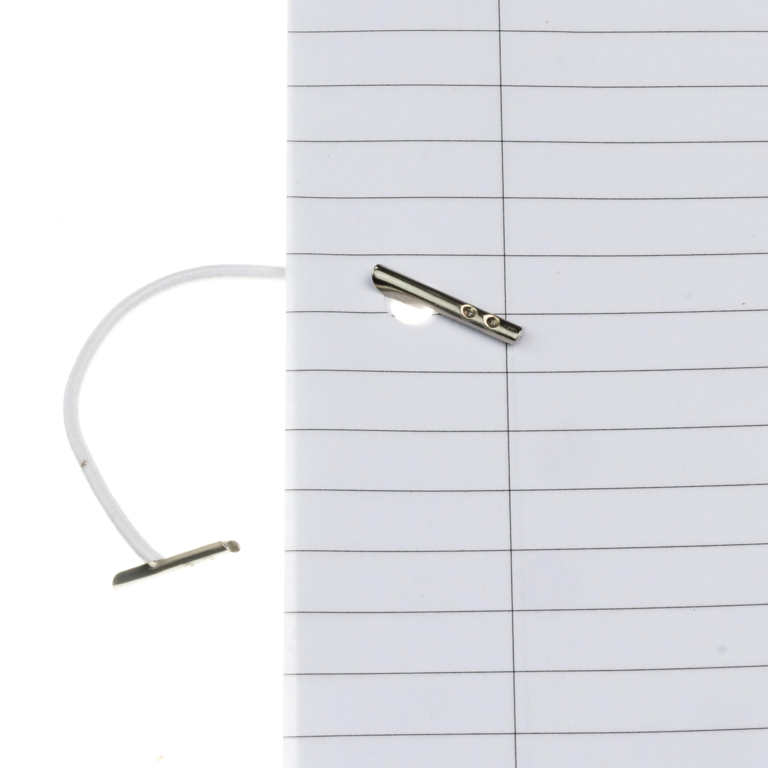 SECO Elasticated Cross Bar Treasury Tags - 100mm Length, Metal Ends, Pack of 100 4