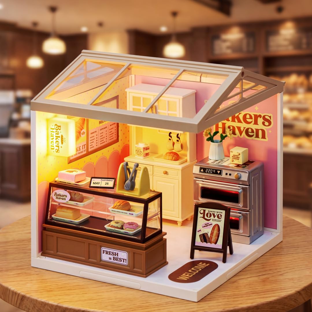 Mini Brands Spaces Bakers Haven - Build Your Own Mini World | Plastic | Ages 3+ 4