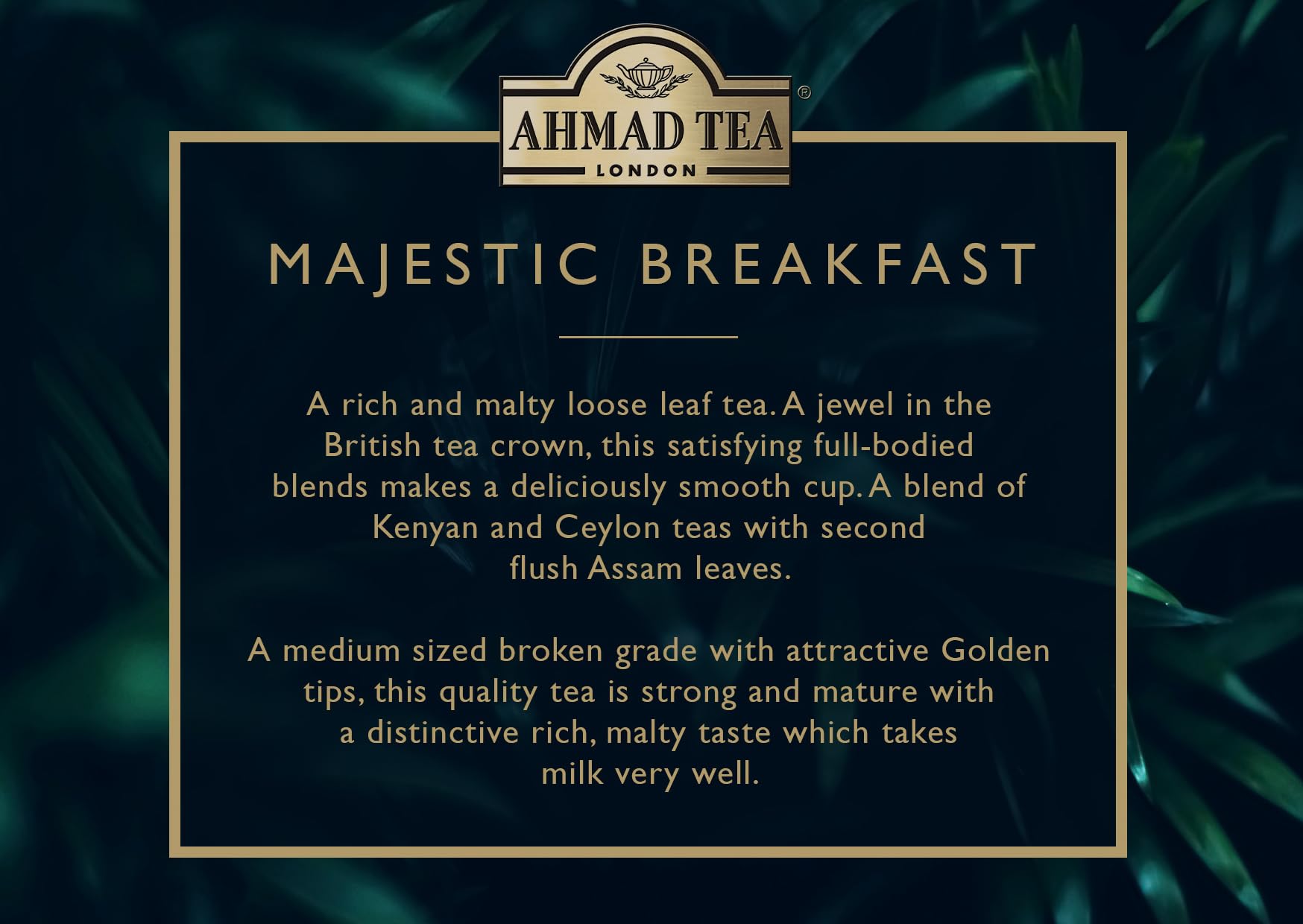 Ahmad Tea - Majestic Breakfast Caddy Black Tea