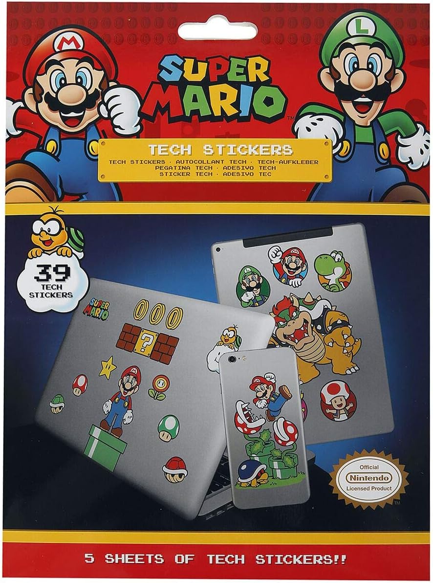 Super Mario - Mushroom Kingdom Tech Sticker Set