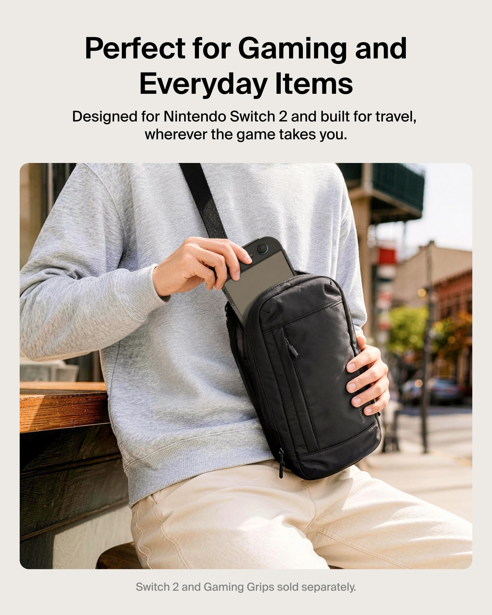 Belkin Gaming Crossbody Bag for Nintendo Switch 2 - Protective Carry Case | Black | ENA022hqBK 8