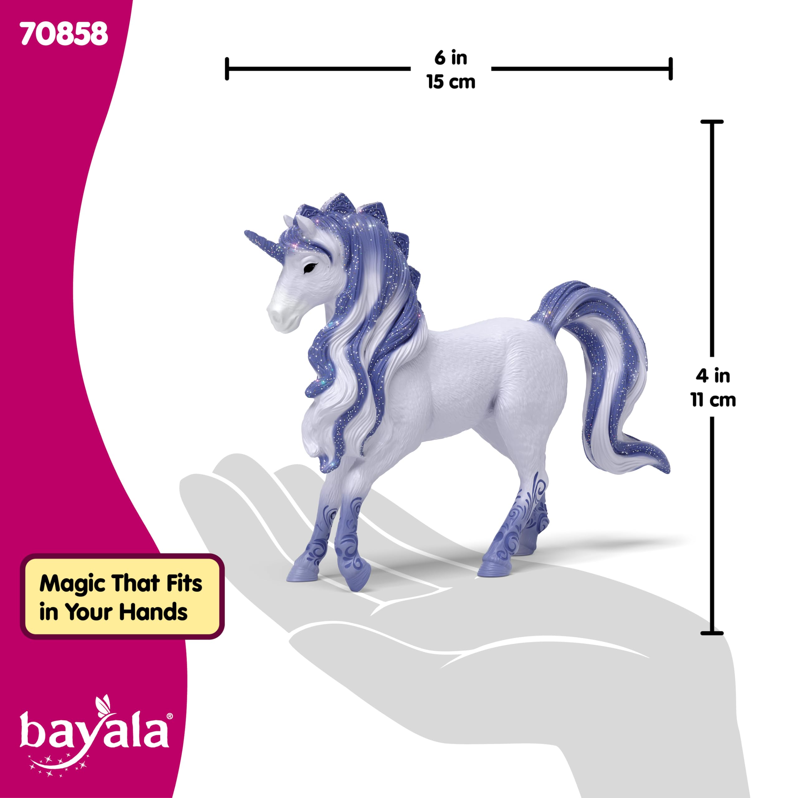 Schleich Bayala Cosmos Unicorn Stallion - 5" Fantasy Horse Play Figure for Kids 11
