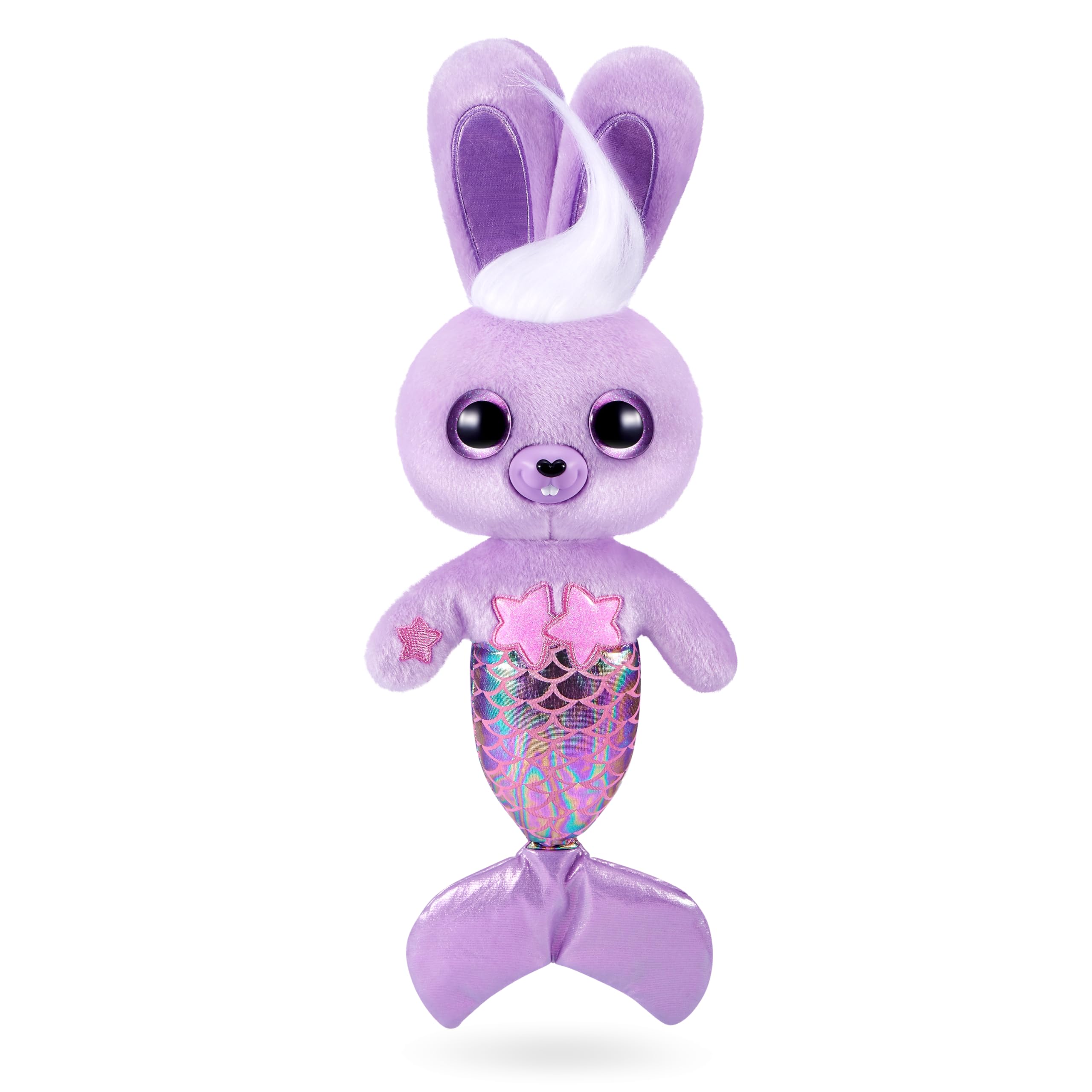 Pets Alive Furmaids by ZURU - Purple Bunny Mermaid Plush with Lights, Sounds & Interactive Play for Girls 3