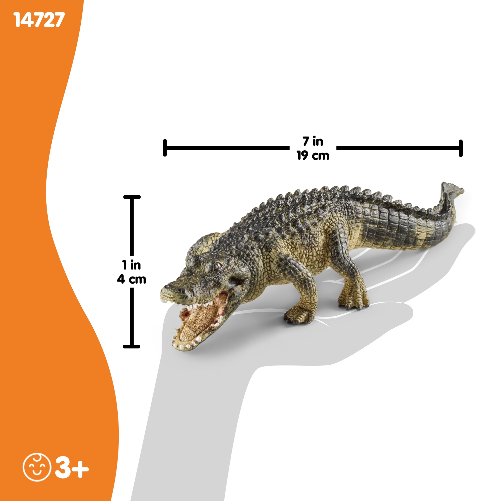 Schleich Wild Life Alligator Toy Figurine 14727 | Movable Jaw | Ages 3-8 6