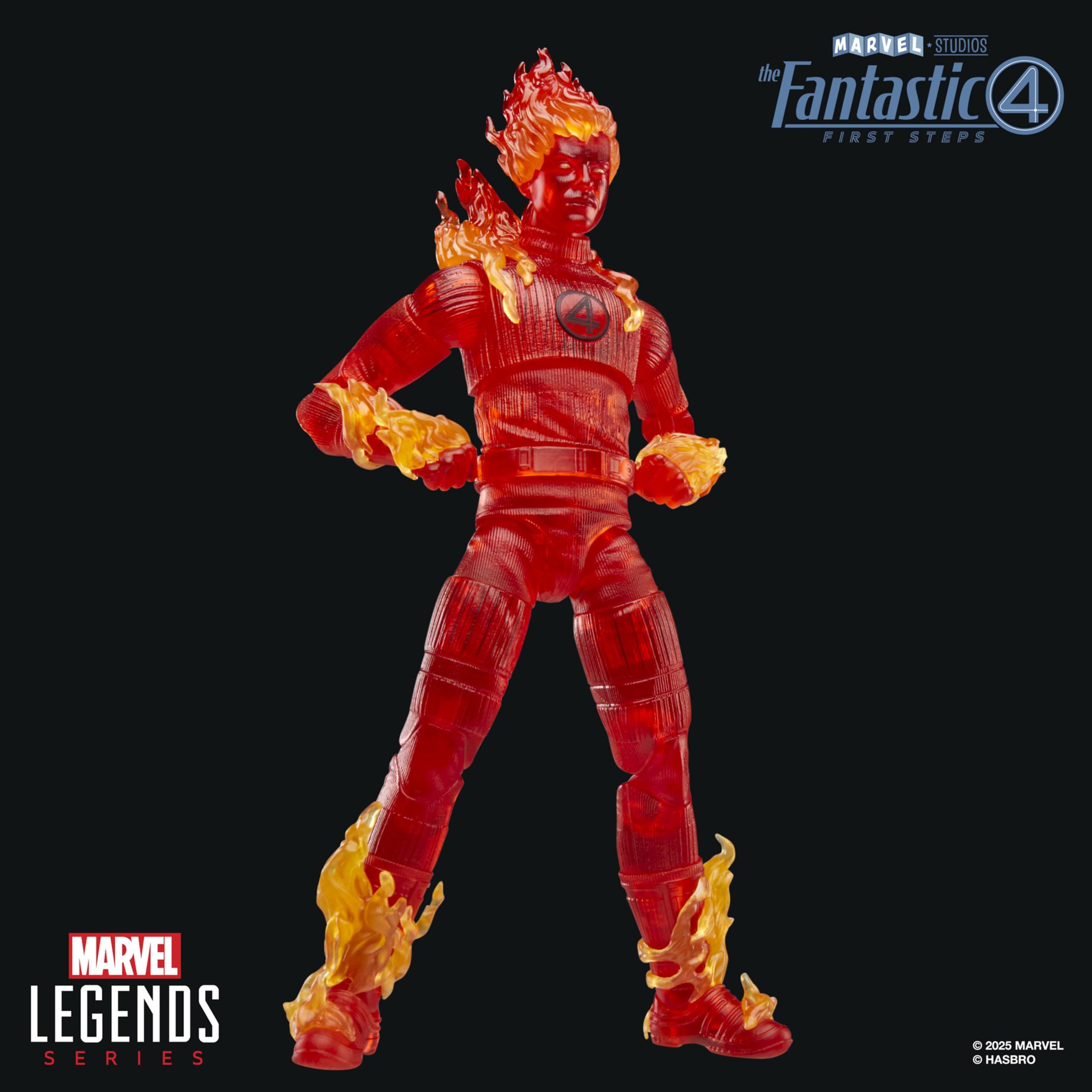 Marvel Legends Human Torch Action Figure - 6-Inch Scale, Red, Inspired by The Fantastic Four: First Steps 4