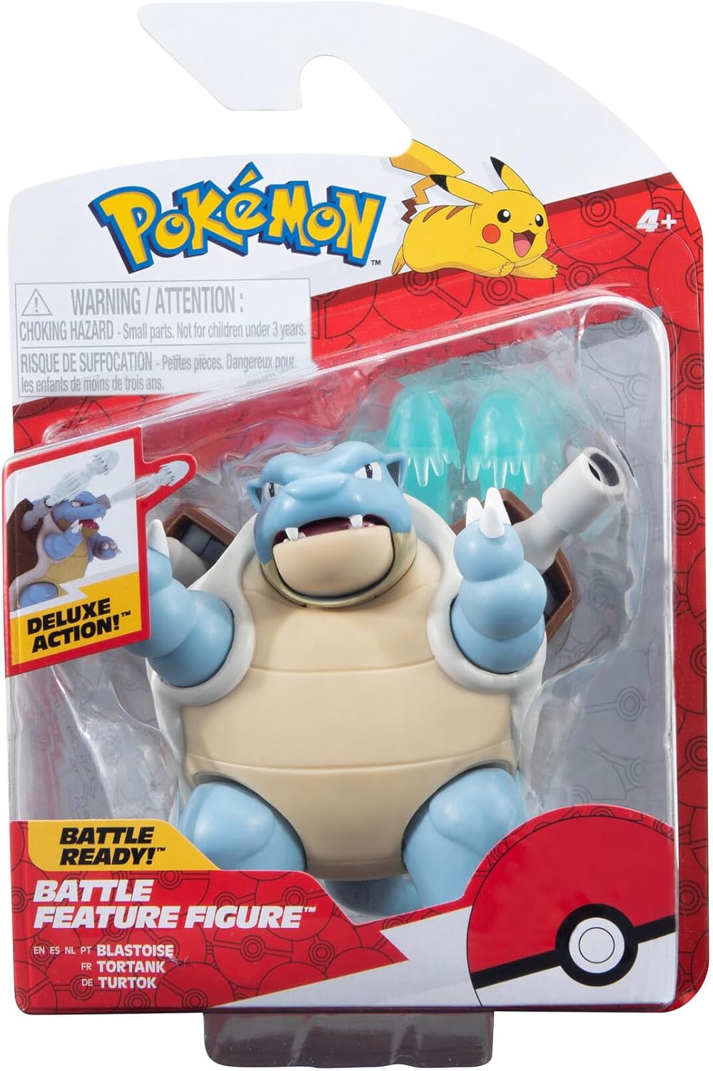 Pokémon Blastoise 4.5" Battle Figure with Water Cannon Attack - PKW3035