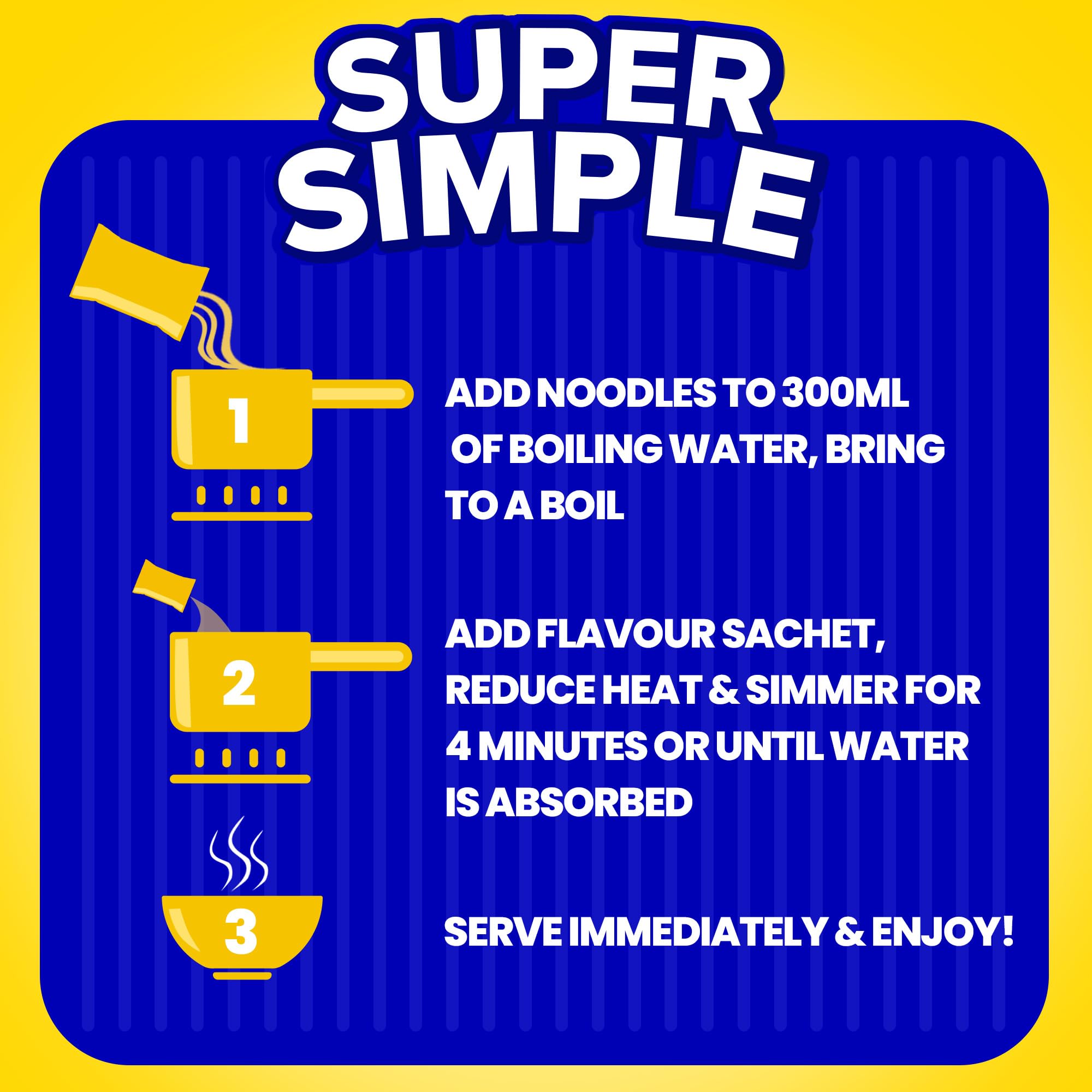 Batchelors Super Noodles Southern Fried Chicken Flavour, Instant Snack, Pack of 8 3