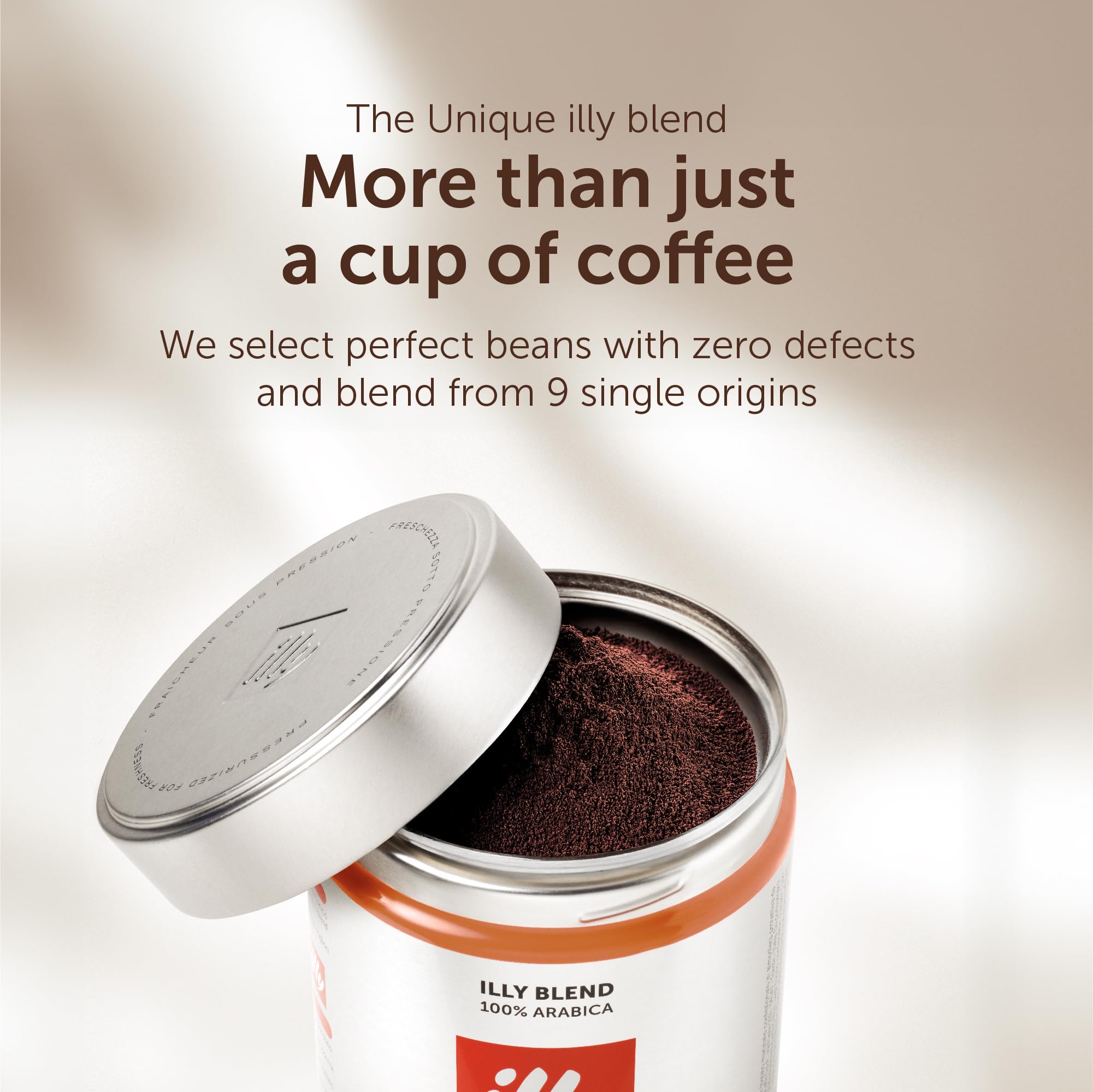 illy - Ethiopia Ground Coffee - Medium Roast - 100% Arabica - Single Origin - 125g Tin