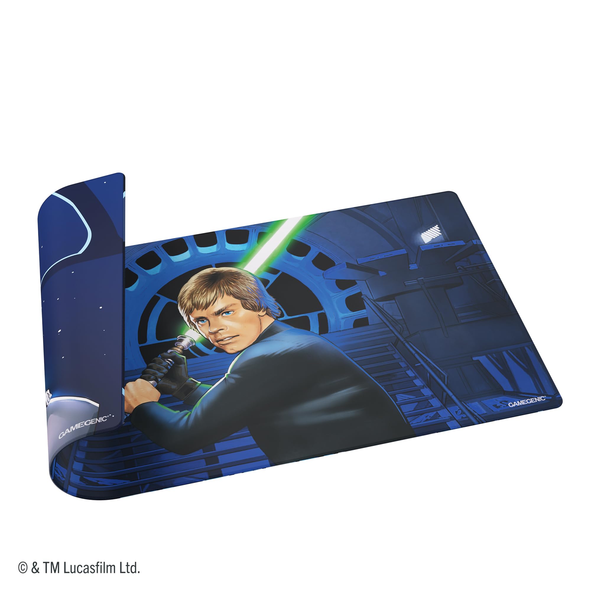 Gamegenic Star Wars Unlimited Double-Sided Playmat - Luke vs Palpatine | 2mm Cushioning | Polypropylene 3