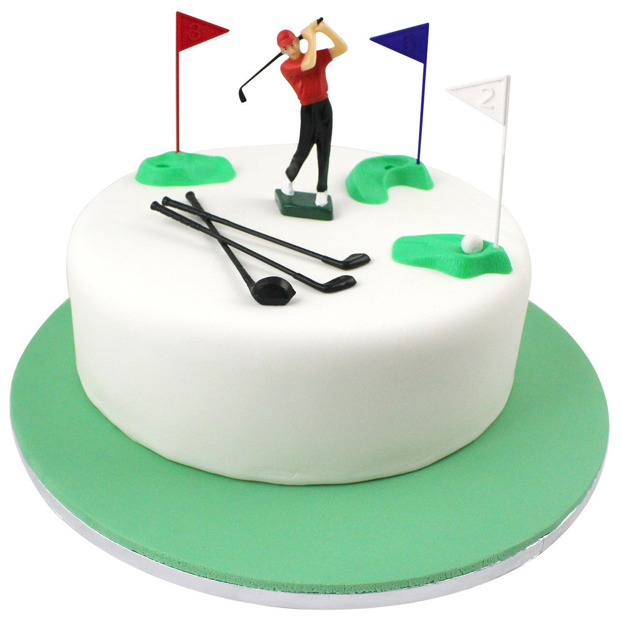 PME GS010 Golf Decorations - 13-Piece Plastic Cake Toppers Set