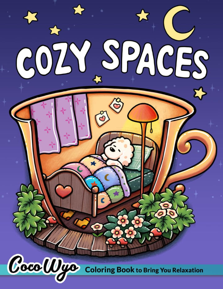 Independently Published - Cozy Spaces: Coloring Book for Adults and Teens Featuring Relaxing Familiar Scenes