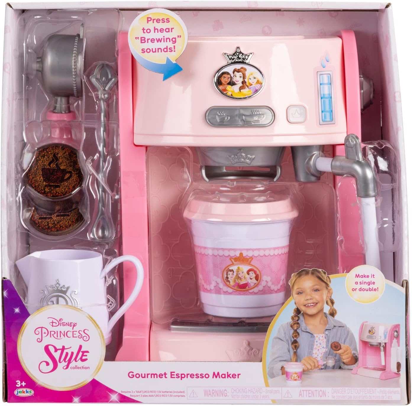 Disney Princess Style Collection Play Gourmet Espresso Maker 9