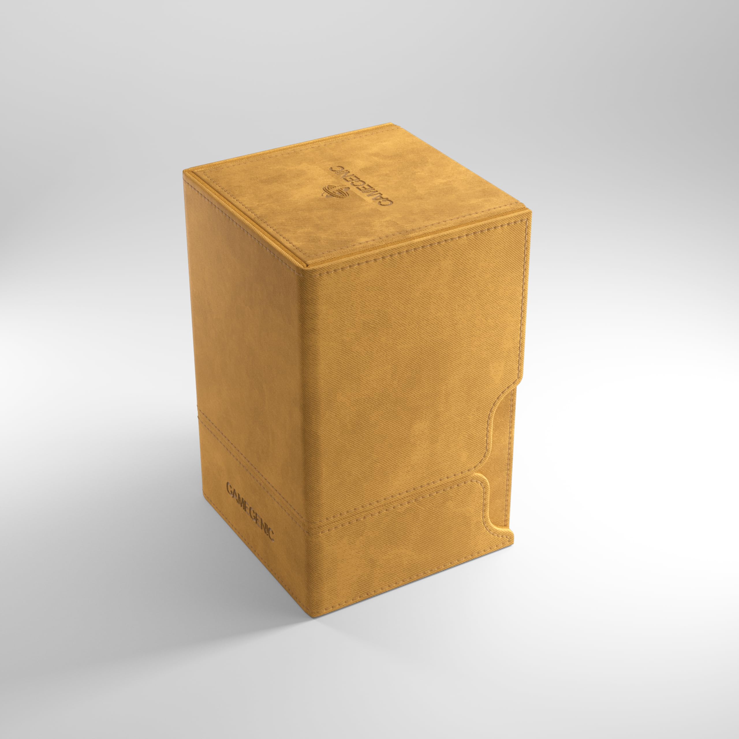 Gamegenic Watchtower 100+ XL Card Box - Holds 100 Double-Sleeved Cards | Sand Color | Portable 5