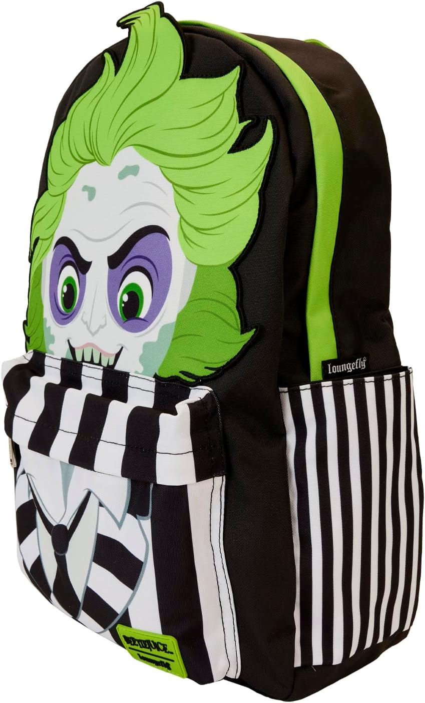 Loungefly Beetlejuice Striped Jacket Full-Size Backpack 3