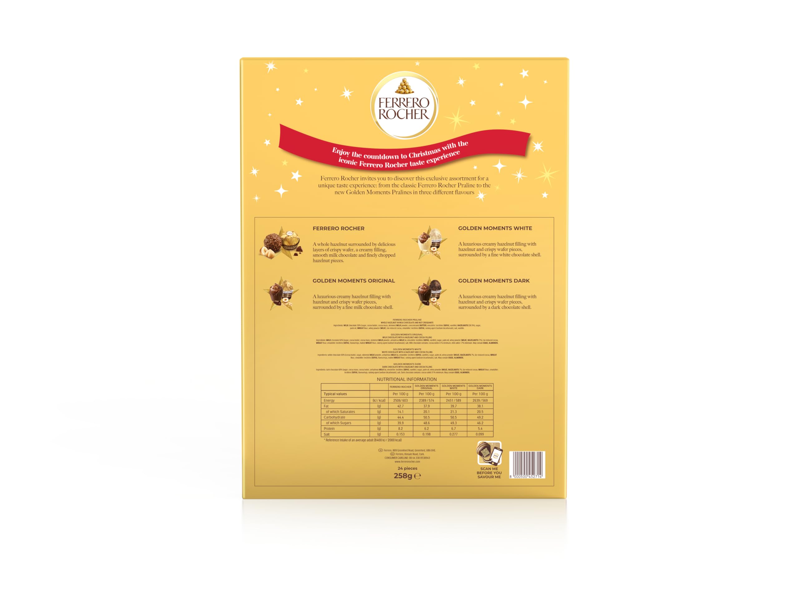 Ferrero Rocher Premium Chocolate Advent Calendar with 24 Treats for Christmas 3