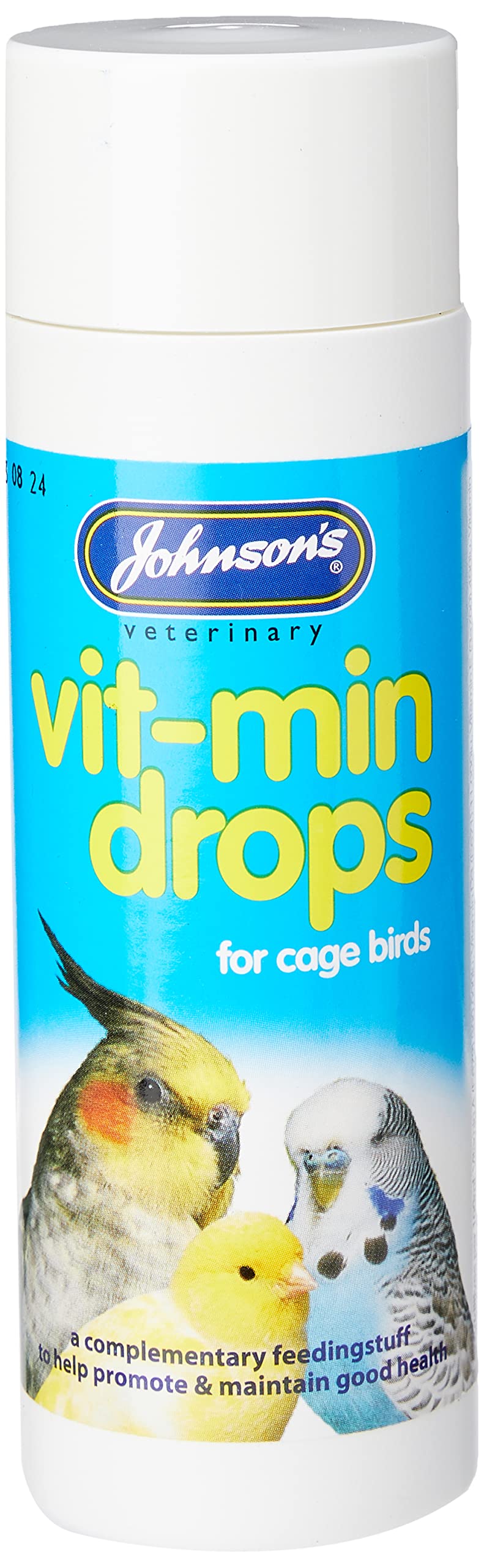 Johnsons Vet Vit-Min Drops - Daily Vitamin Supplement for Cage Birds | 100 ml