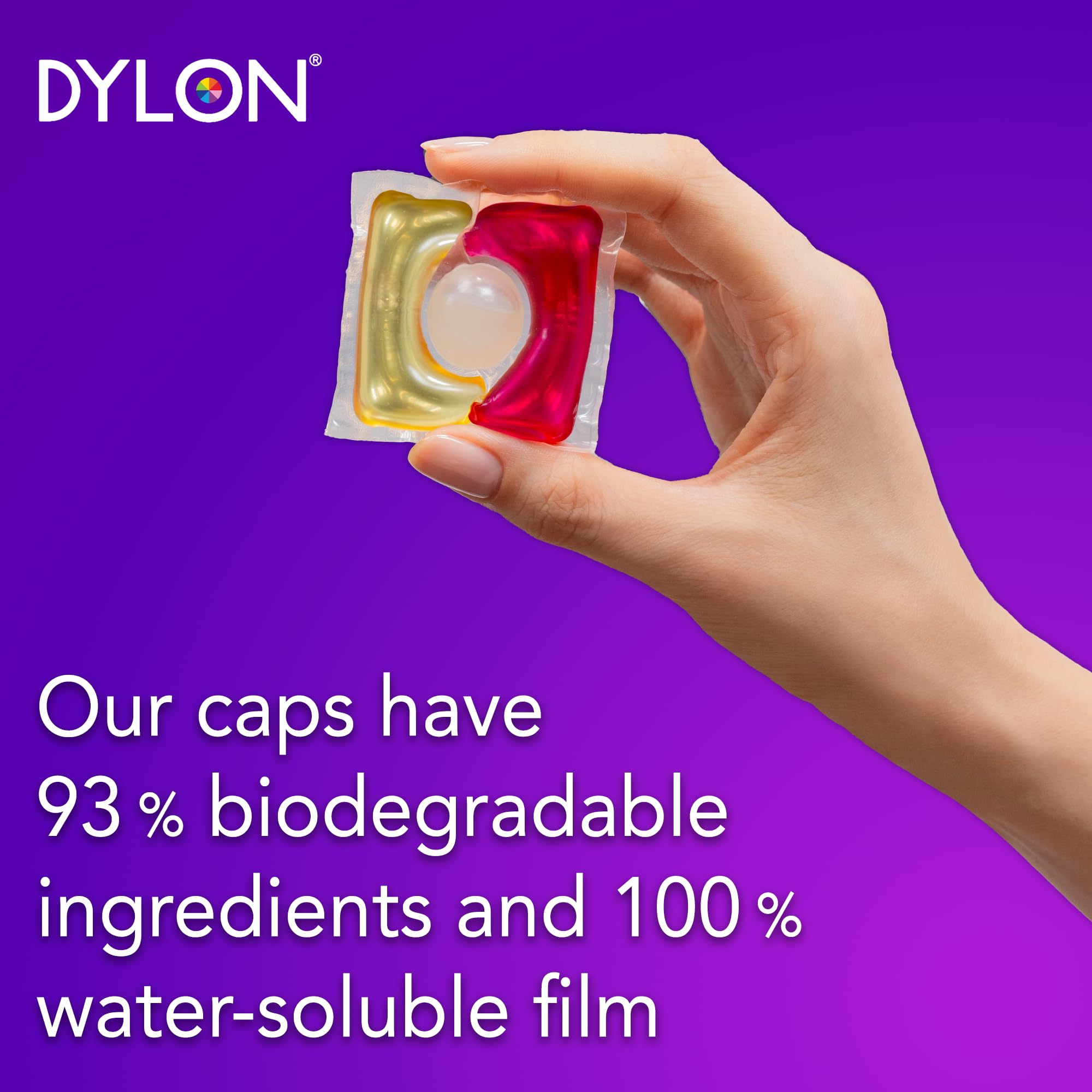 Dylon Colour Caps Laundry Detergent Capsules - 40 Wash Loads, Colour Renewal, Fresh Scent 3